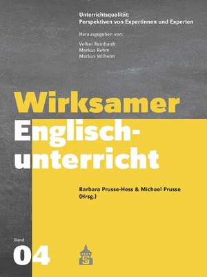 cover image of Wirksamer Englischunterricht